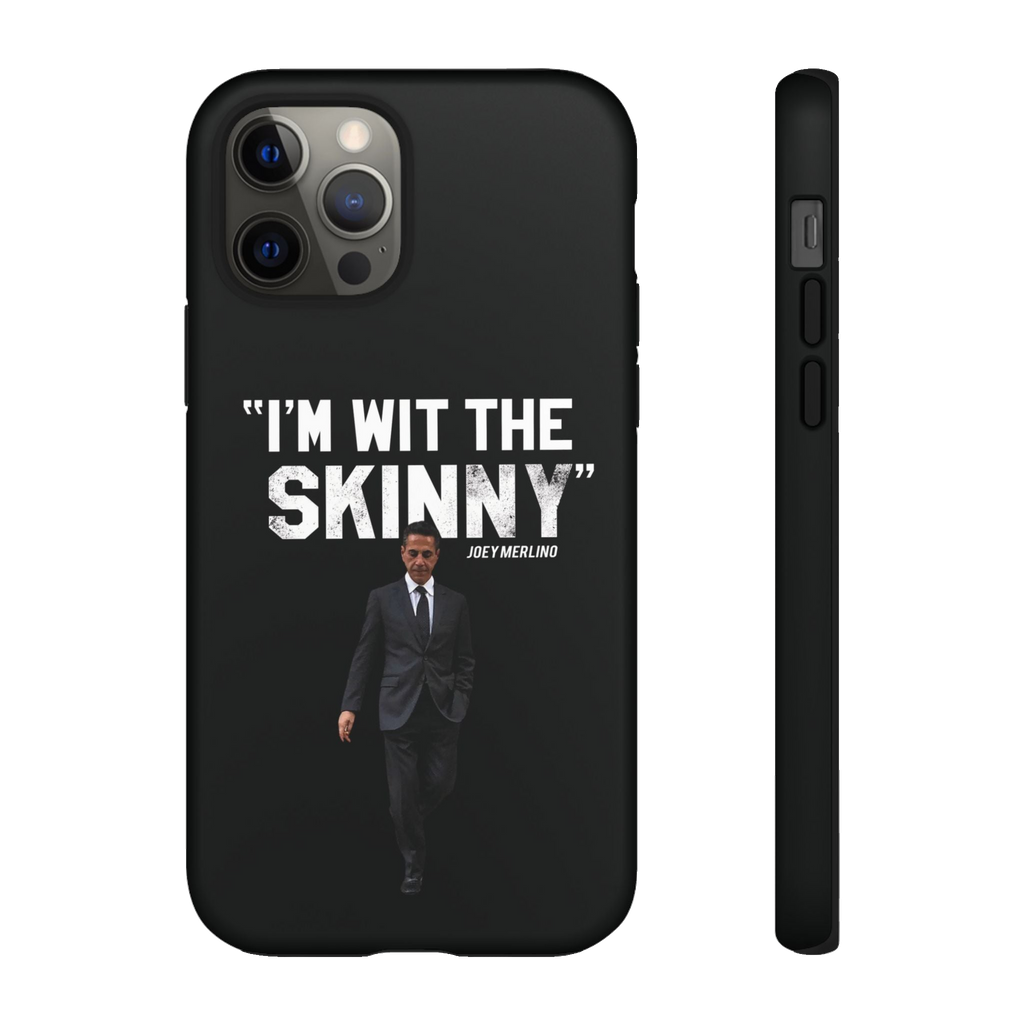 Respect The Call phone case for iPhone 12 Pro, matte finish, The Skinny with Joey Merlino podcast merch