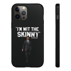 Respect The Call phone case for iPhone 12 Pro Max, glossy finish, The Skinny Podcast with Joey Merlino & Lil Snuff merch