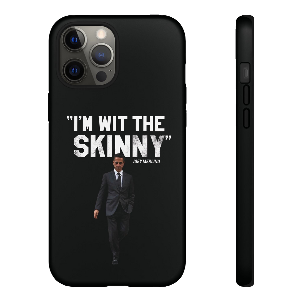 Respect The Call phone case for iPhone 12 Pro Max, matte finish, Skinny Joey's Cheesesteaks apparel