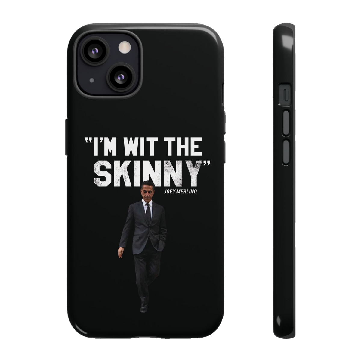 Respect The Call phone case for iPhone 13, glossy finish, South Philly streetwear