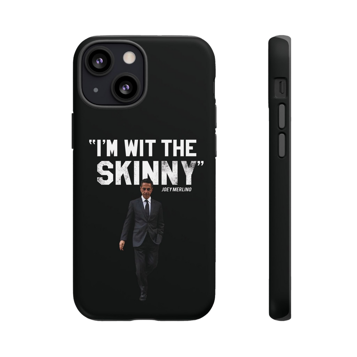 Respect The Call phone case for iPhone 13 Mini, matte finish, The Skinny Podcast with Joey Merlino & Lil Snuff merch