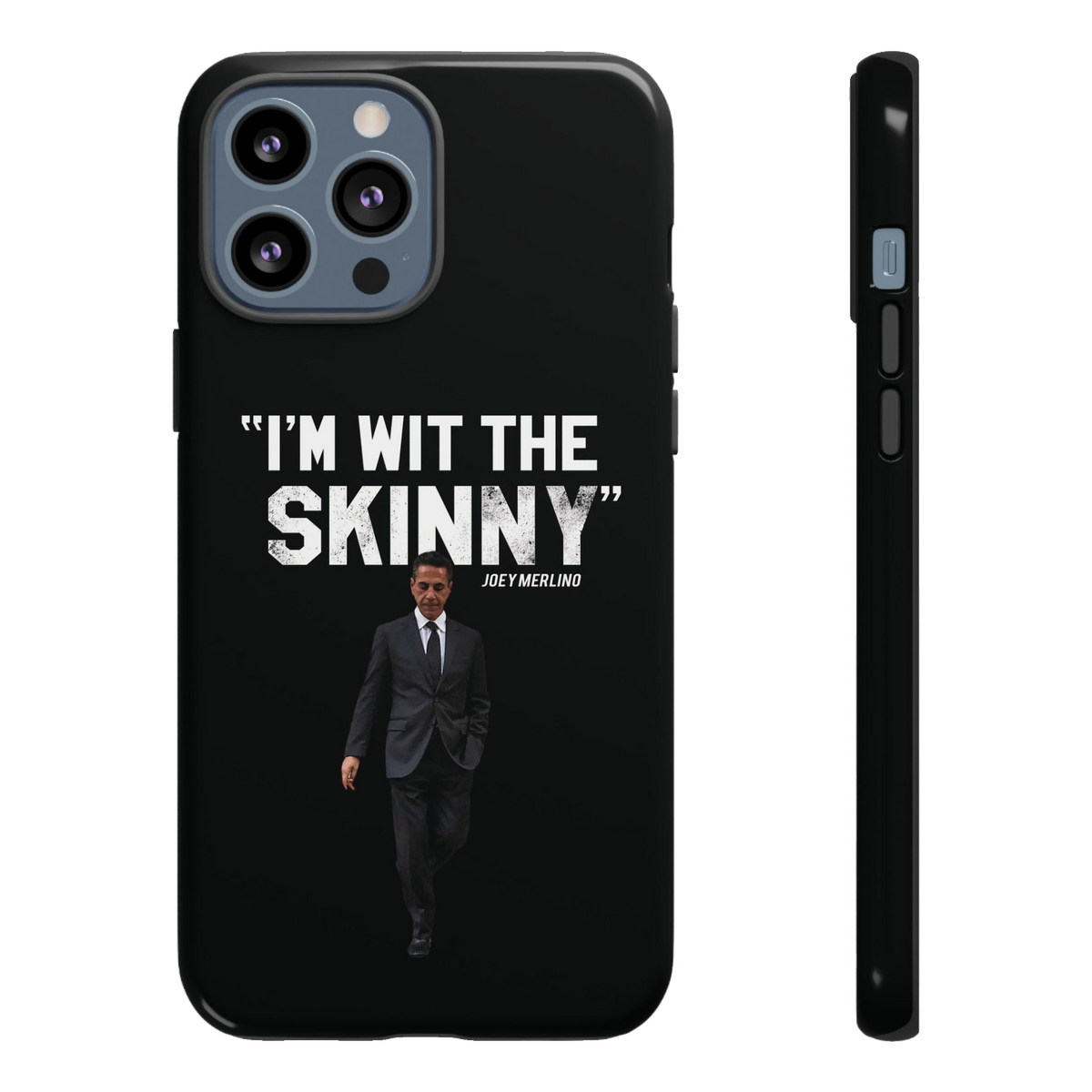 Respect The Call phone case for iPhone 13 Pro Max, glossy finish, Philadelphia streetwear