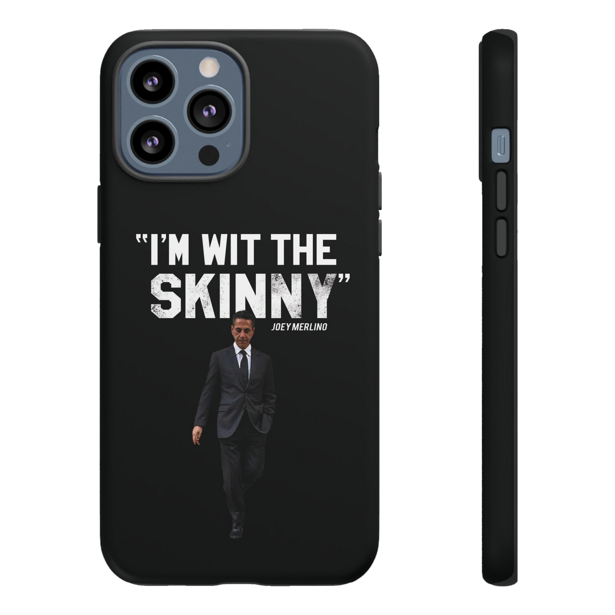 Respect The Call phone case for iPhone 13 Pro Max, matte finish, The Skinny with Joey Merlino podcast merch