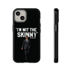 Respect The Call phone case for iPhone 14, glossy finish, The Skinny Podcast with Joey Merlino & Lil Snuff merch