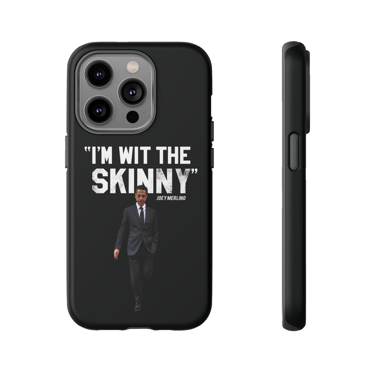 Respect The Call phone case for iPhone 14 Pro, matte finish, Philadelphia streetwear