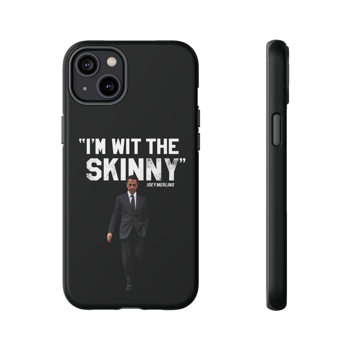 Respect The Call phone case for iPhone 14 Plus, matte finish, The Skinny Podcast with Joey Merlino & Lil Snuff merch
