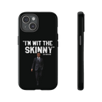 Respect The Call phone case for iPhone 15, glossy finish, Philadelphia streetwear