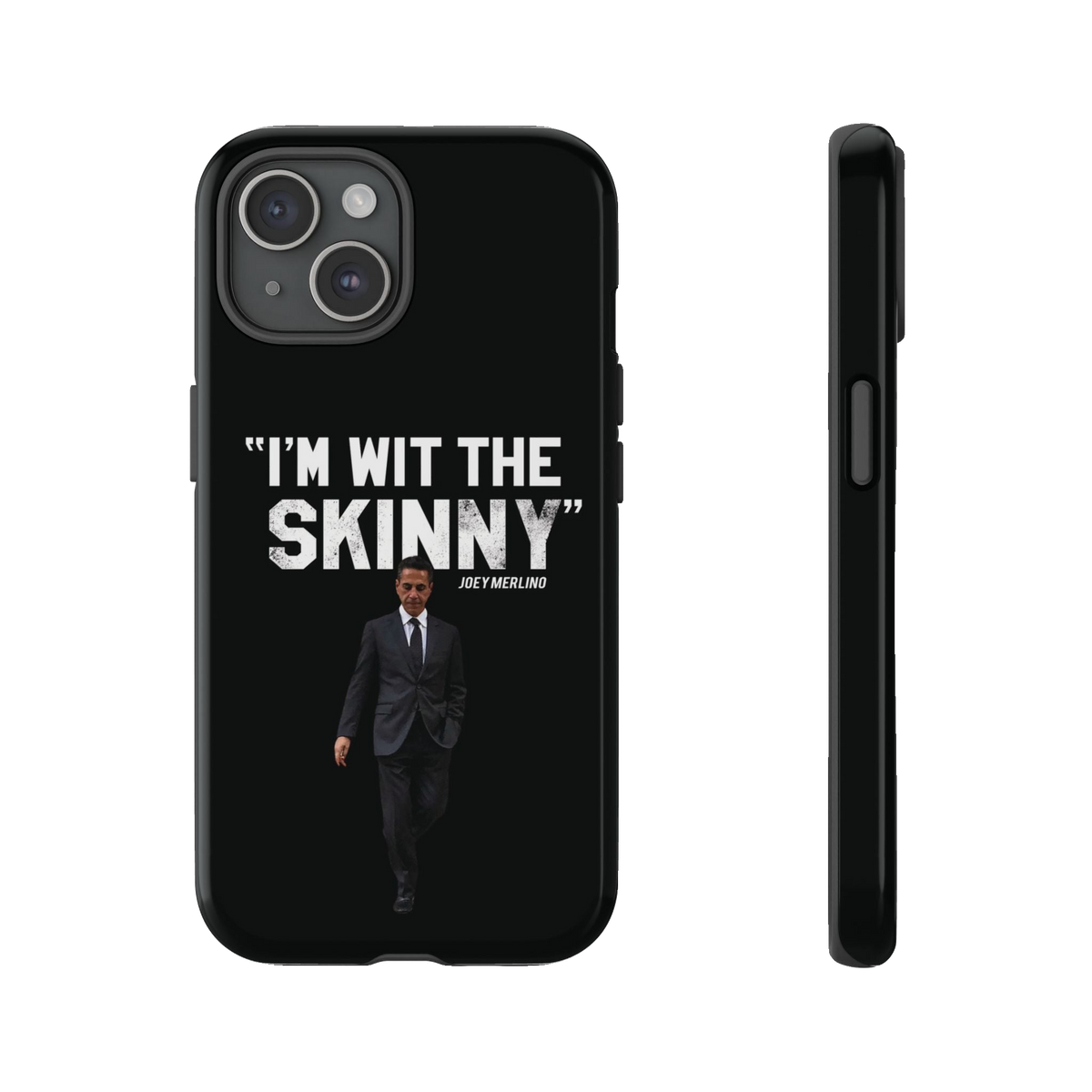 Respect The Call phone case for iPhone 15, glossy finish, Philadelphia streetwear