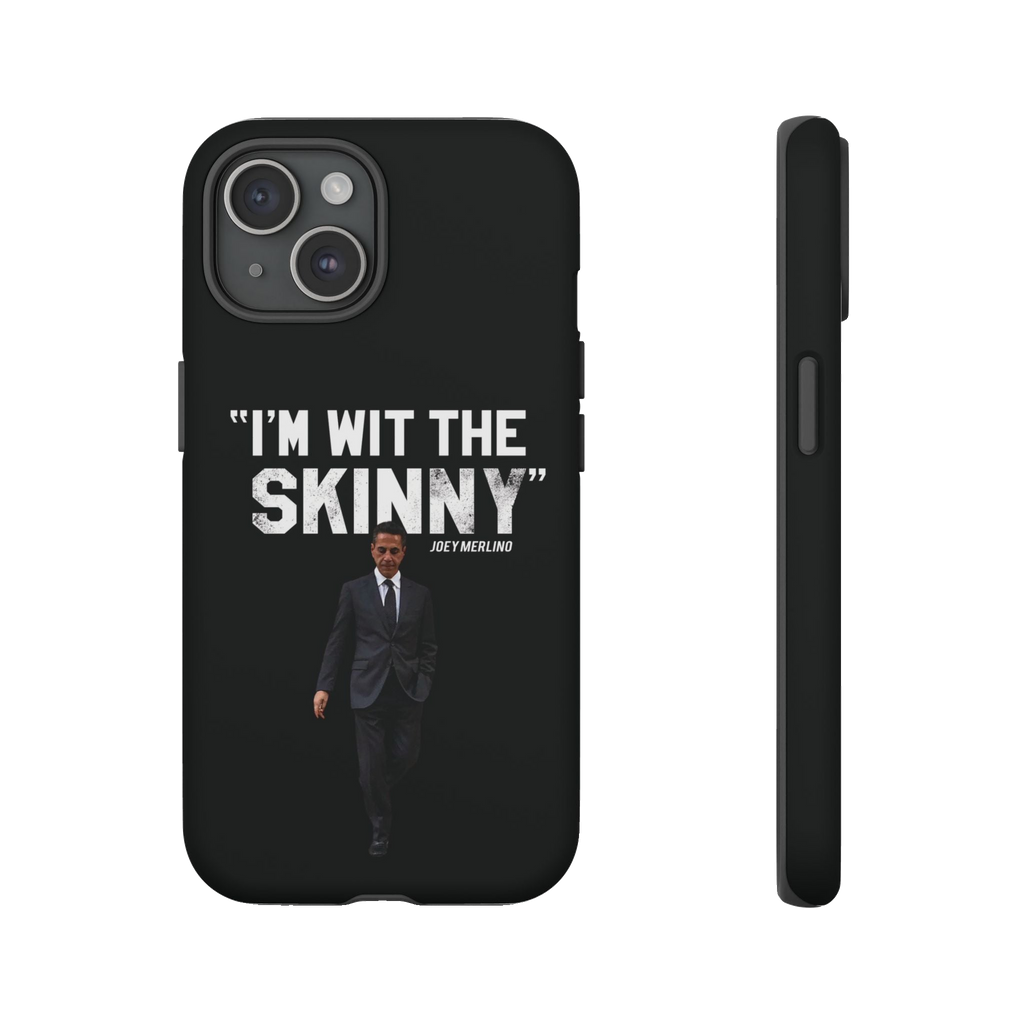 Respect The Call phone case for iPhone 15, matte finish, The Skinny with Joey Merlino podcast merch