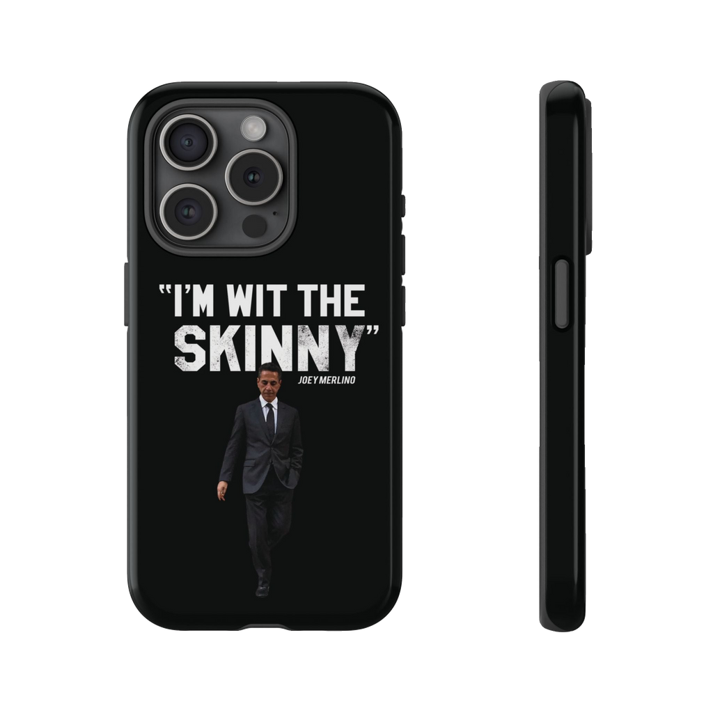 Respect The Call phone case for iPhone 15 Pro, glossy finish, South Philly streetwear