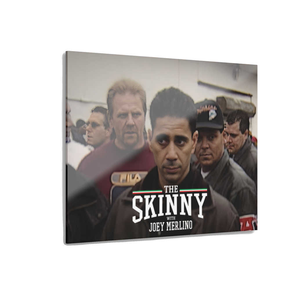 Joey Merlino acrylic glass wall art, 14x11 in, The Skinny Podcast with Joey Merlino & Lil Snuff merch