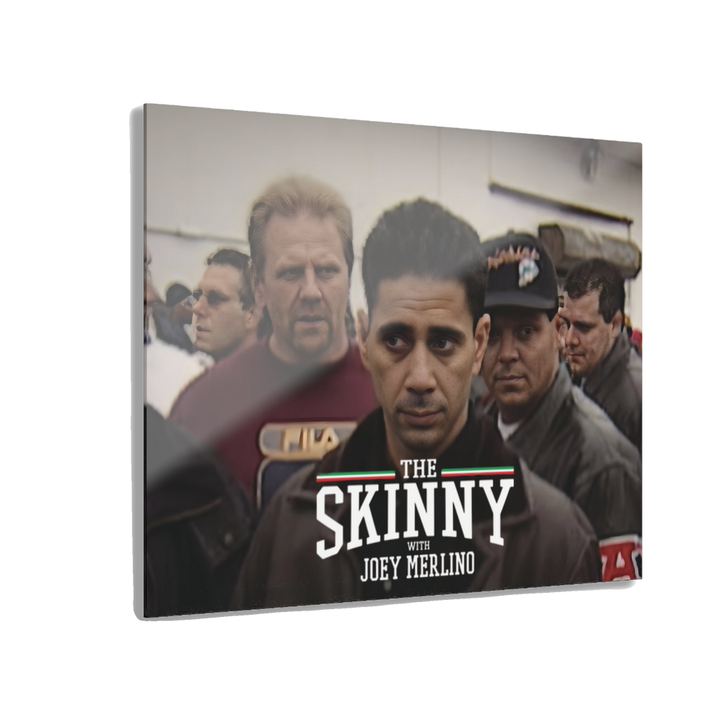 Joey Merlino acrylic glass wall art, 20x16 in, Skinny Joey's Cheesesteaks apparel