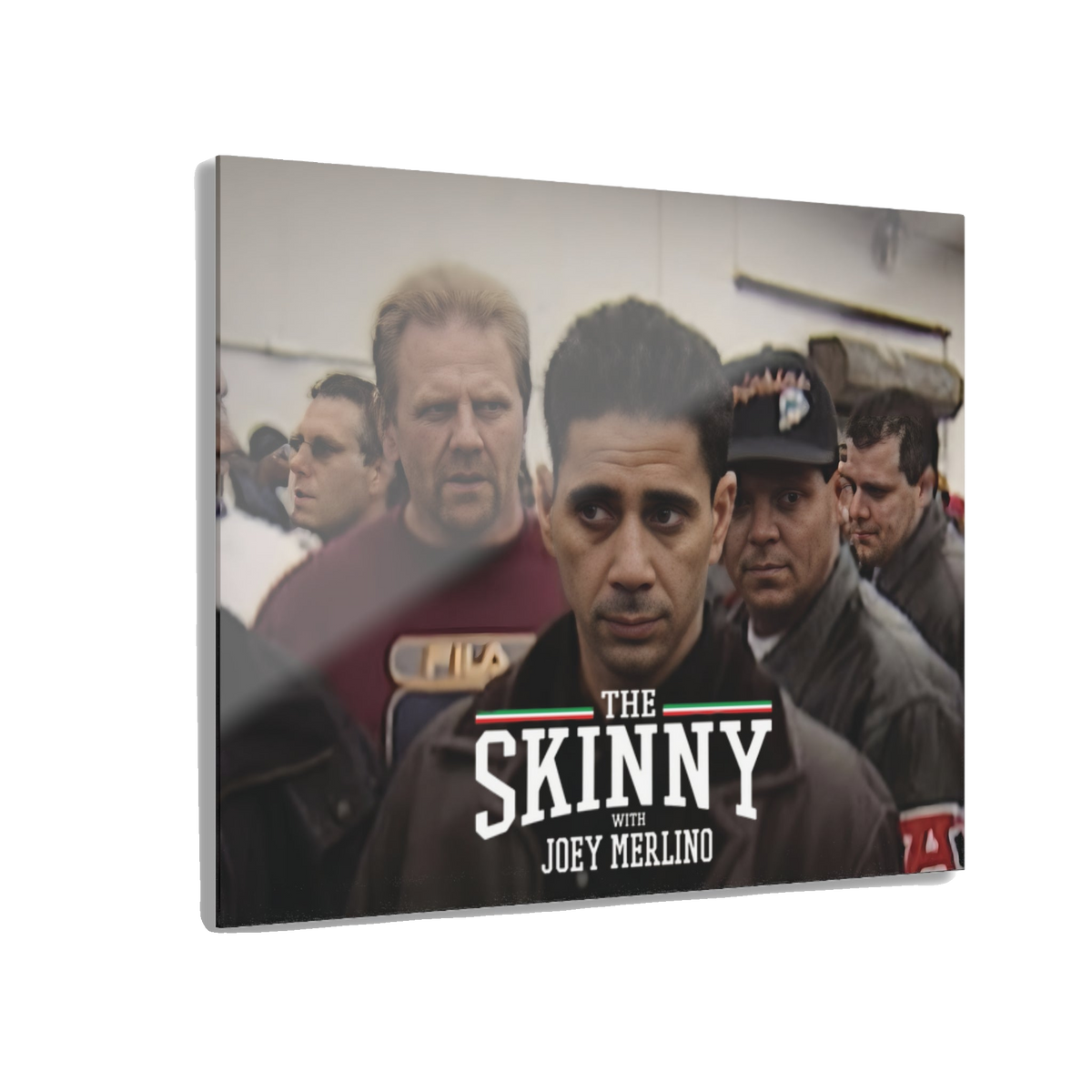 Joey Merlino acrylic glass wall art, 20x16 in, Skinny Joey's Cheesesteaks apparel
