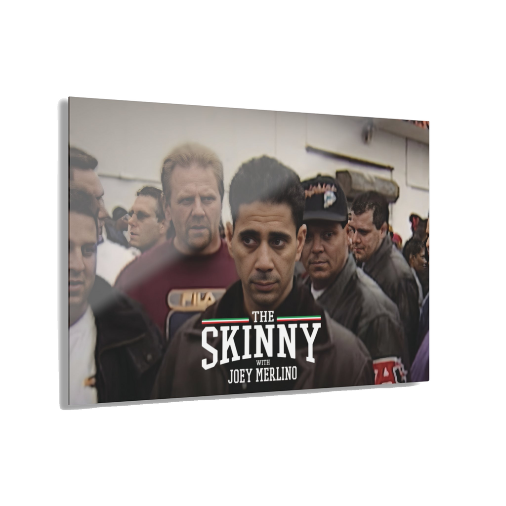 Joey Merlino acrylic glass wall art, 30x20 in, South Philly streetwear