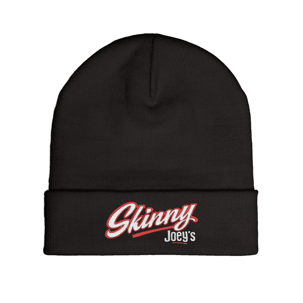 Skinny embroidered knit beanie, South Philly streetwear