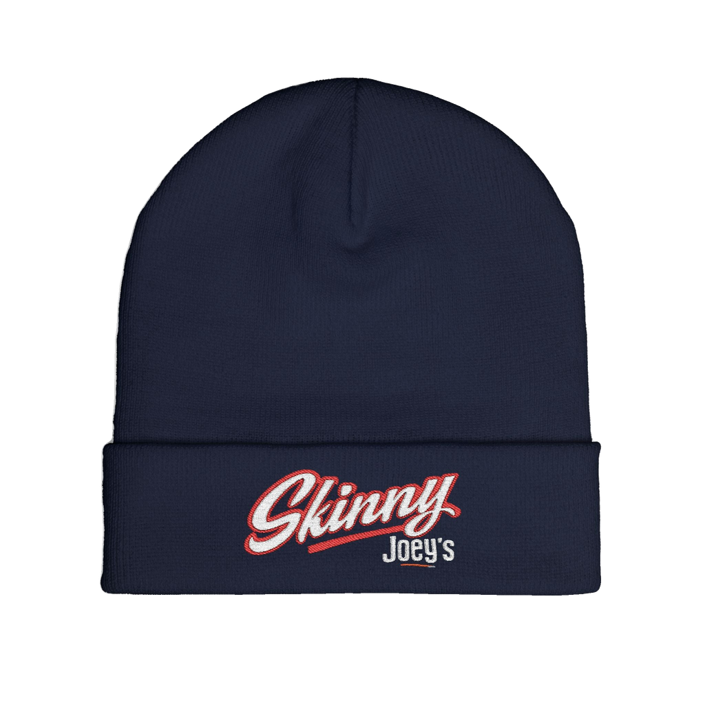 Skinny embroidered knit beanie, gallery photo 15, Skinny Joey's Cheesesteaks apparel