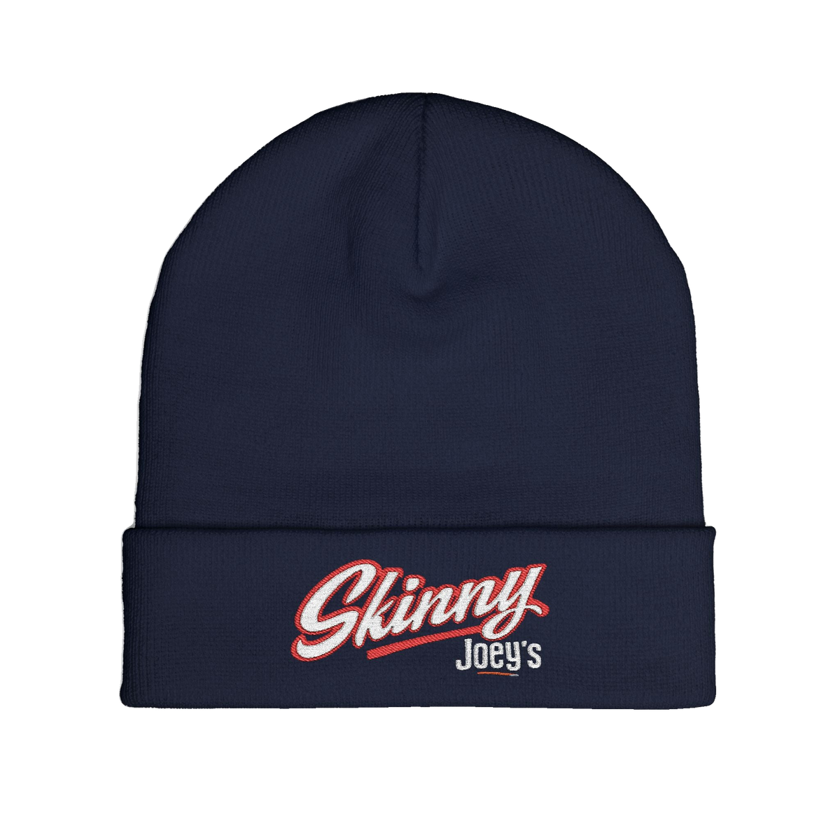 Skinny embroidered knit beanie, gallery photo 15, Skinny Joey's Cheesesteaks apparel