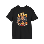I AM HIM Lil Snuff rant graphic tee in black, The Skinny with Joey Merlino podcast merch