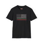 Italian Pride flag graphic tee in black, Skinny Joey's Cheesesteaks apparel