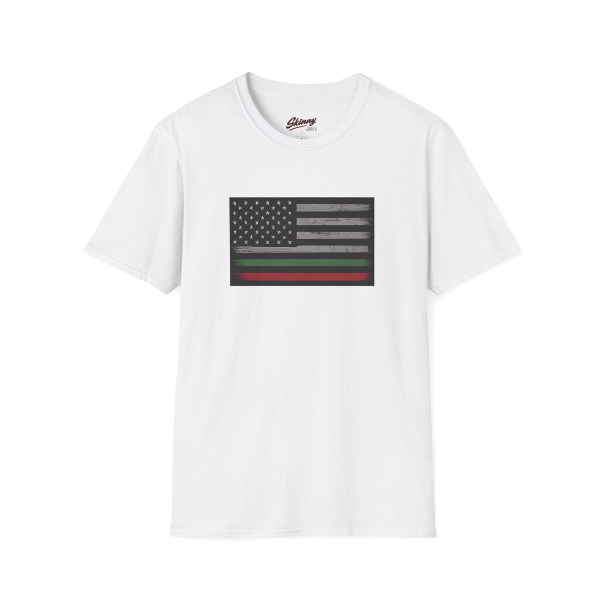 Italian Pride flag graphic tee in white, South Philly streetwear
