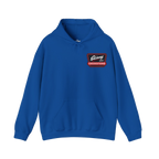 Skinny Joey's Cheesesteaks logo hoodie in royal blue, The Skinny Podcast with Joey Merlino & Lil Snuff merch