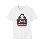 Skinny Joey's Cheesesteaks graphic tee in white, The Skinny Podcast with Joey Merlino & Lil Snuff merch