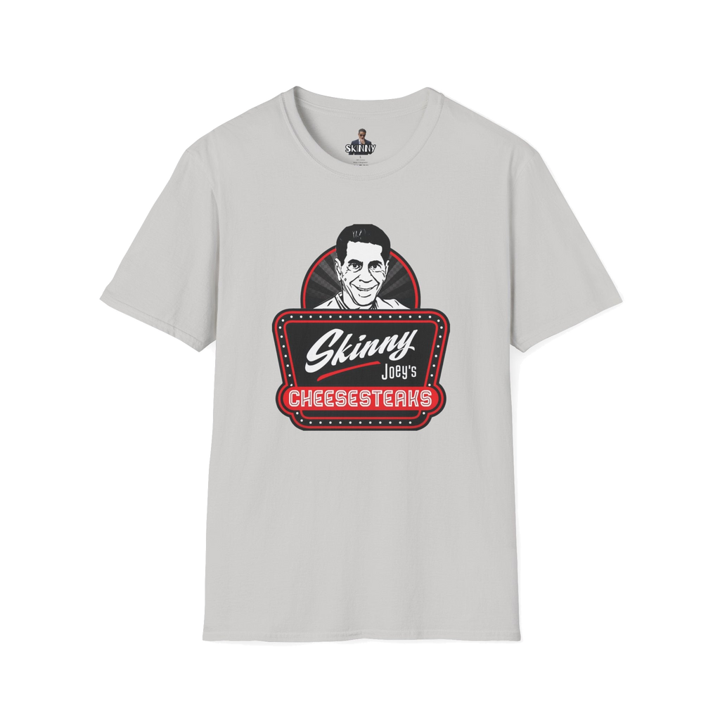 Skinny Joey's Cheesesteaks graphic tee in ice grey, Skinny Joey's Cheesesteaks apparel