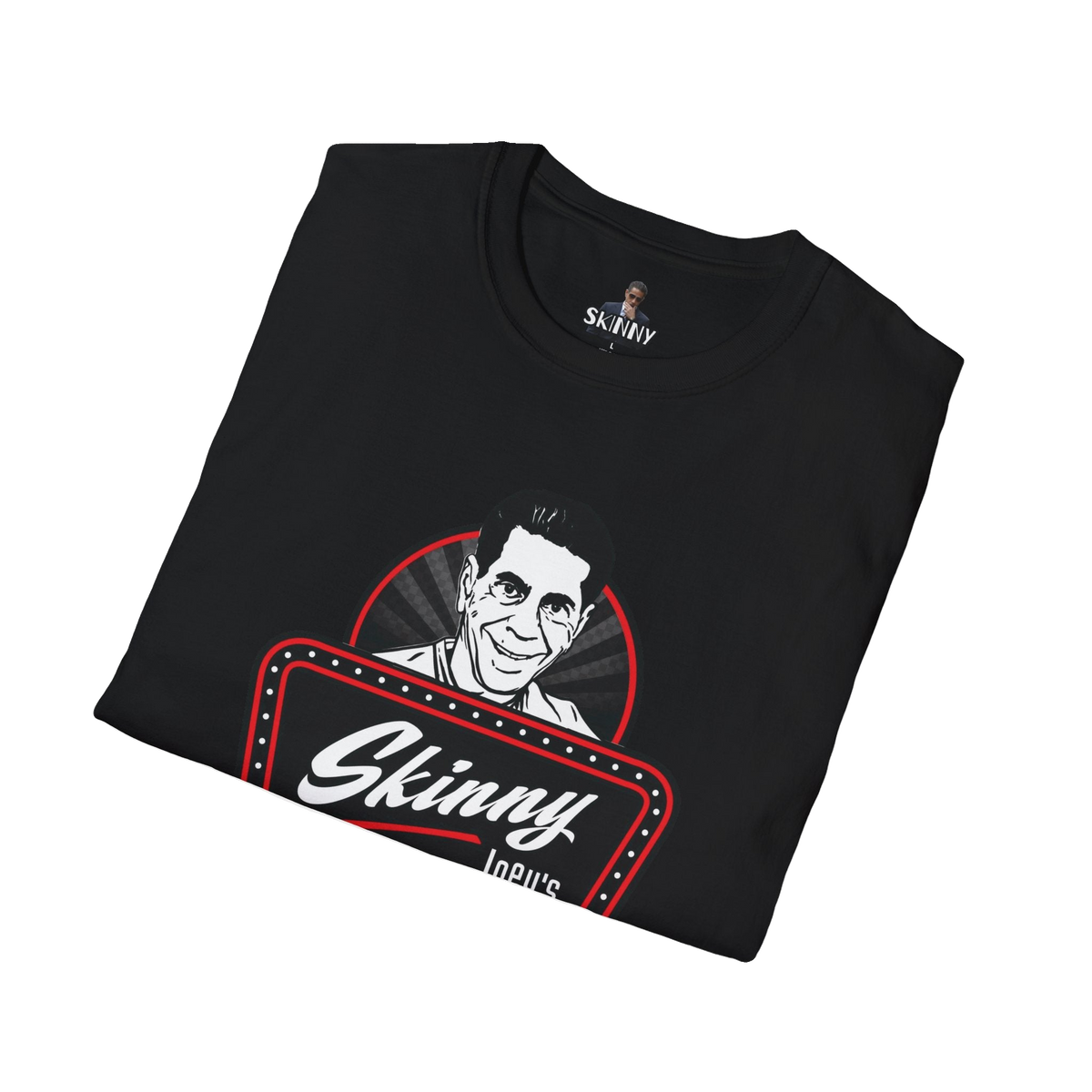 Skinny Joey's Cheesesteaks graphic tee, gallery photo 9, The Skinny Podcast with Joey Merlino & Lil Snuff merch