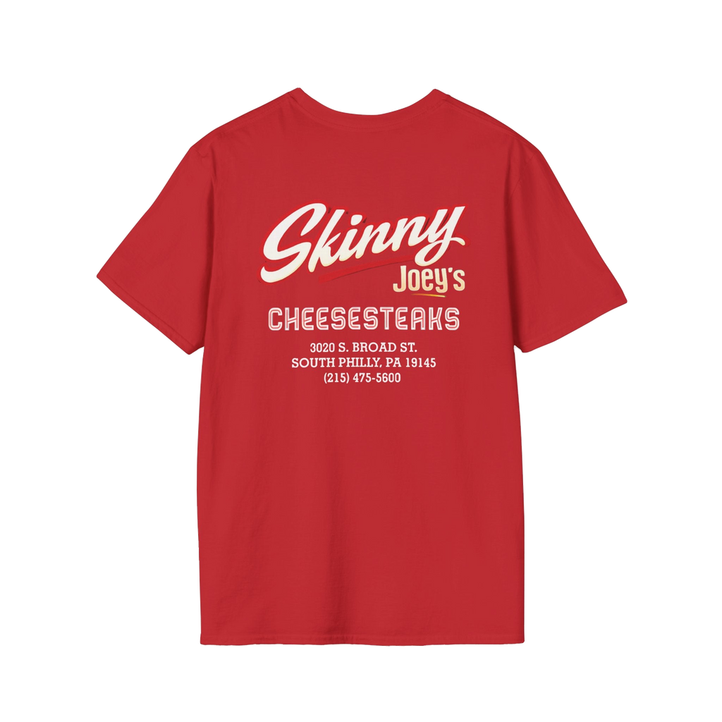 Skinny Joey's Cheesesteaks graphic tee, gallery photo 22, Philly culture apparel