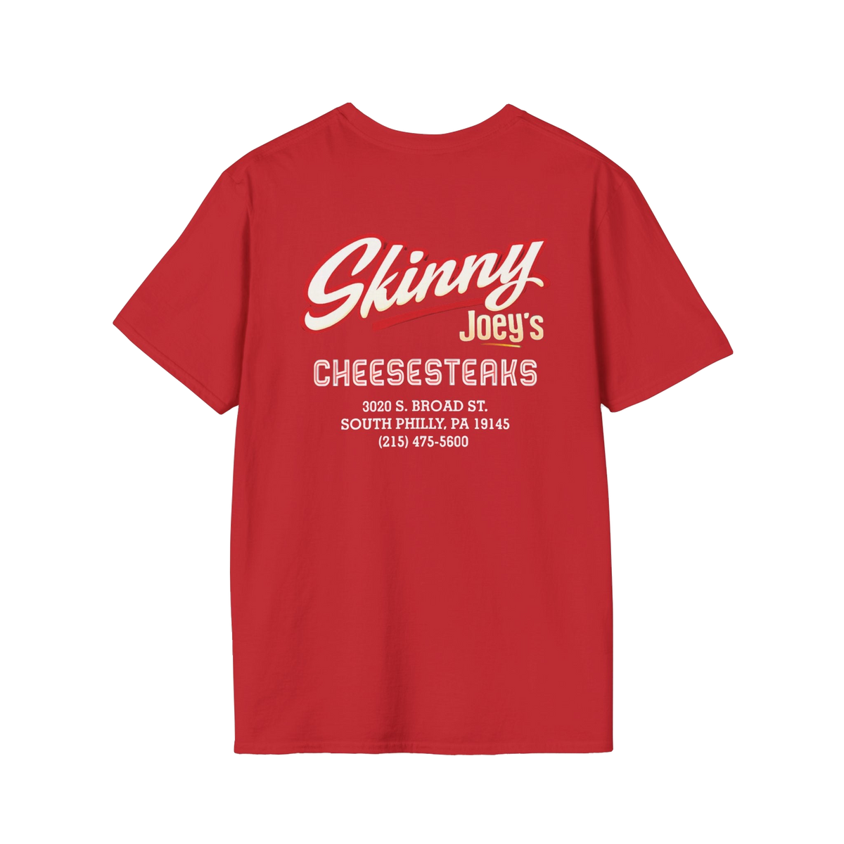 Skinny Joey's Cheesesteaks graphic tee, gallery photo 22, Philly culture apparel