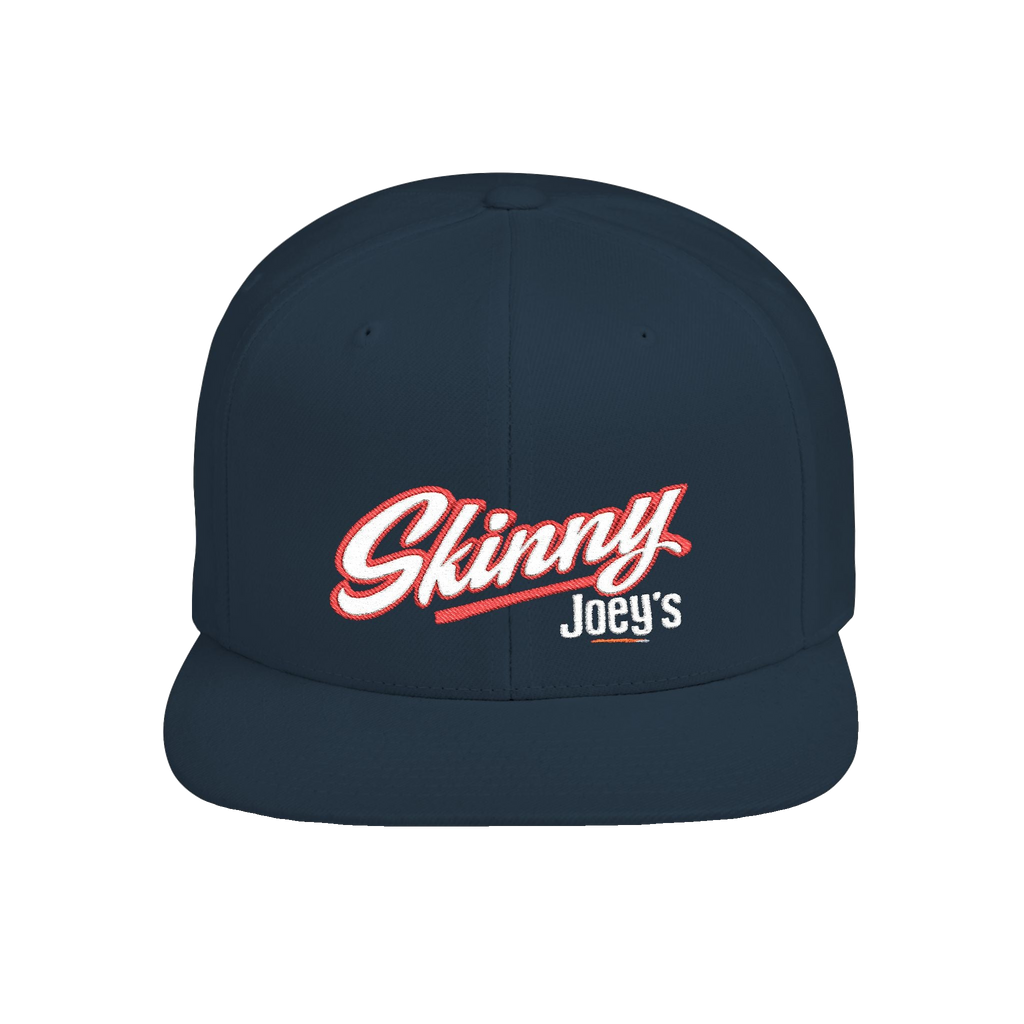 Skinny Joey's flat bill snapback hat in navy, South Philly streetwear