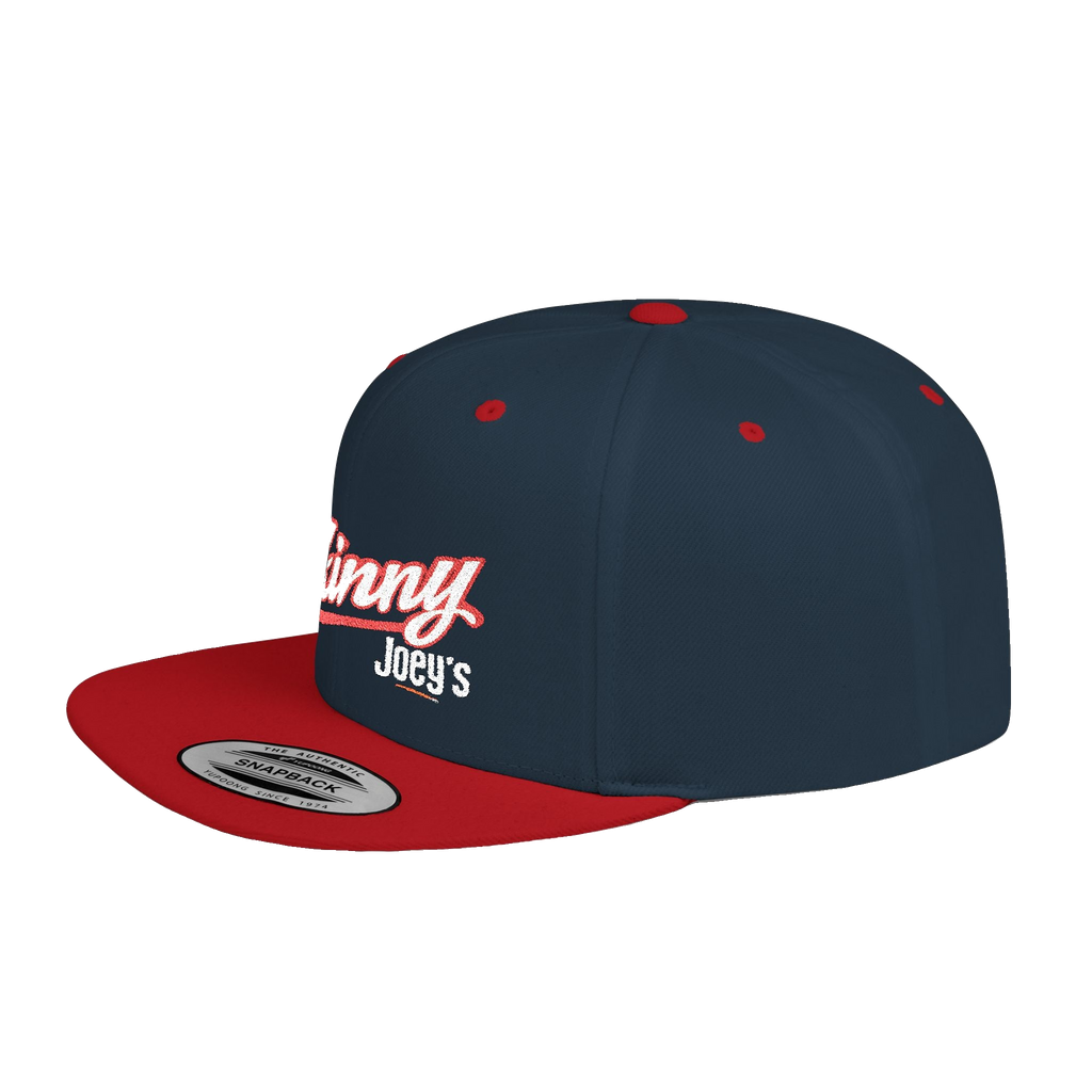 Skinny Joey's flat bill snapback hat, The Skinny Podcast with Joey Merlino & Lil Snuff merch