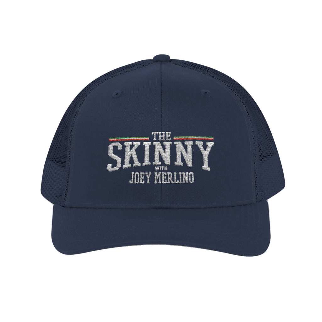 Joey Merlino mesh trucker hat in navy, South Philly streetwear