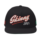 Skinny Joey's Italian edition flat bill cap in black, Skinny Joey's Cheesesteaks apparel