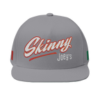 Skinny Joey's Italian edition flat bill cap in grey, South Philly streetwear
