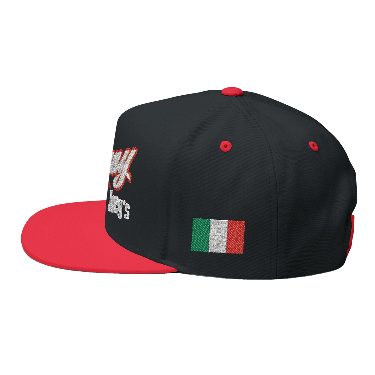 Skinny Joey's Italian edition flat bill cap, The Skinny with Joey Merlino podcast merch