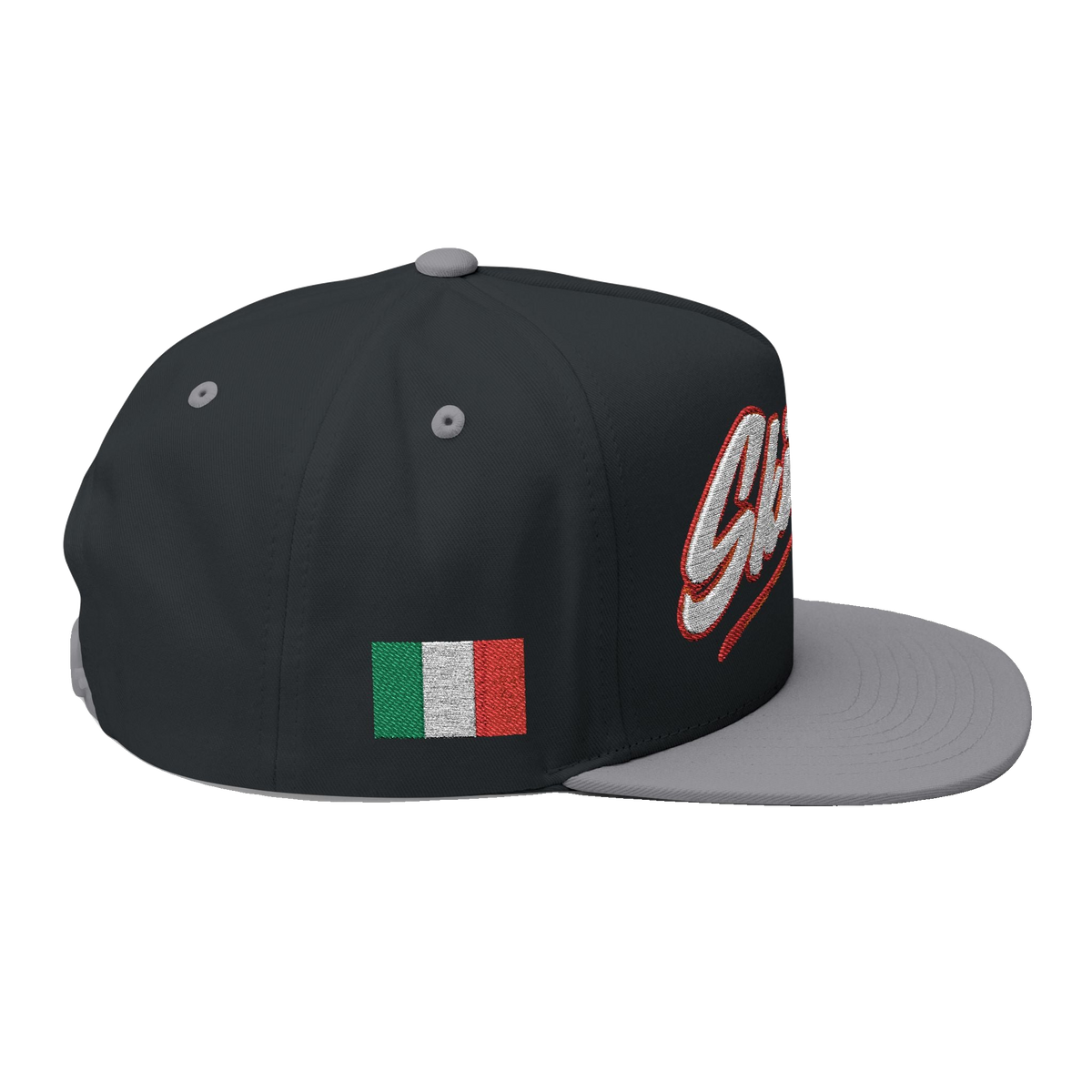 Skinny Joey's Italian edition flat bill cap, Philly culture apparel
