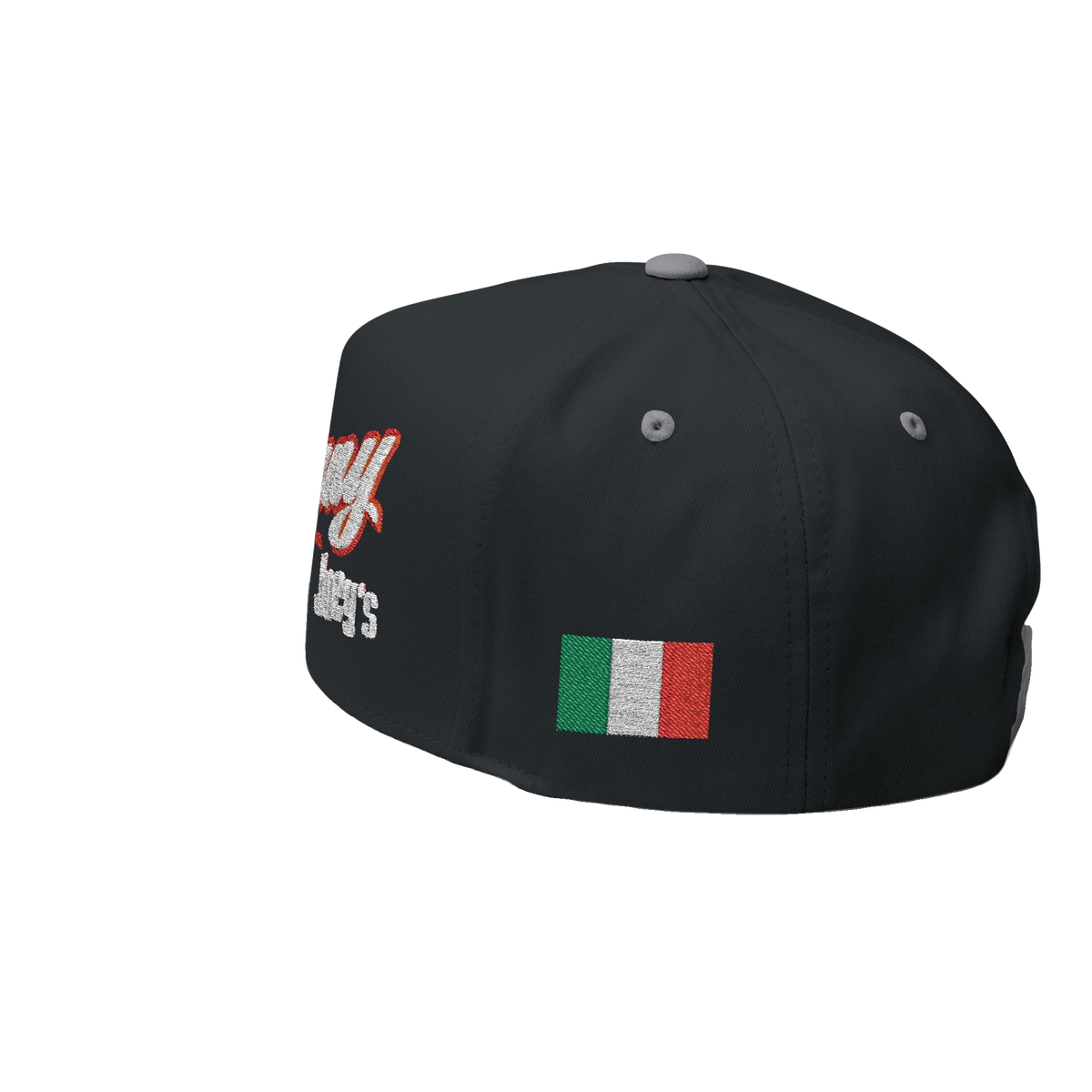 Skinny Joey's Italian edition flat bill cap, The Skinny Podcast with Joey Merlino & Lil Snuff merch