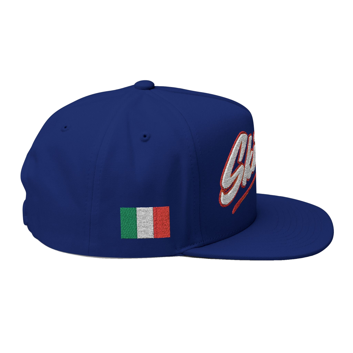 Skinny Joey's Italian edition flat bill cap, South Philly streetwear
