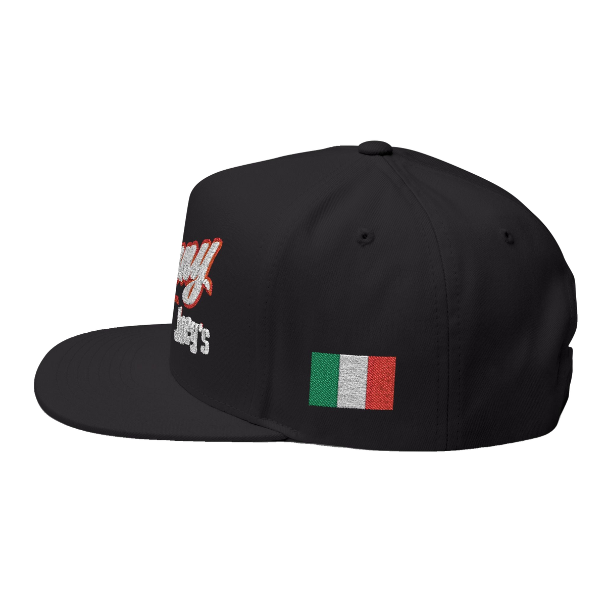 Skinny Joey's Italian edition flat bill cap, gallery photo 16, Philly culture apparel