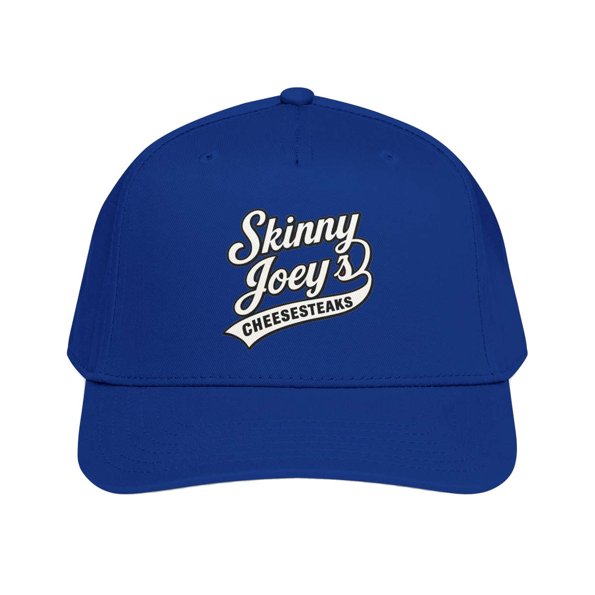 We Can Go Anywhere softball hat in royal blue, Philly culture apparel