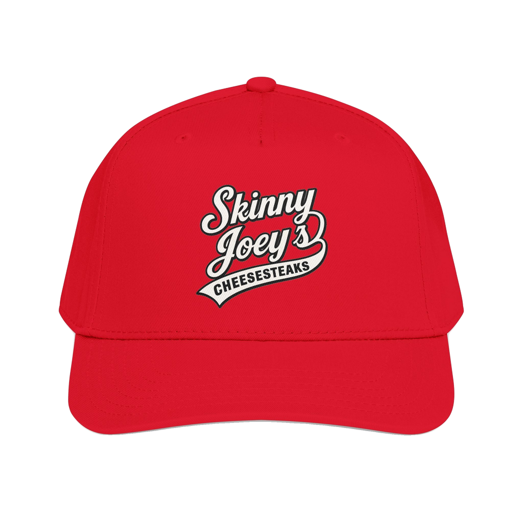 We Can Go Anywhere softball hat in red, The Skinny Podcast with Joey Merlino & Lil Snuff merch