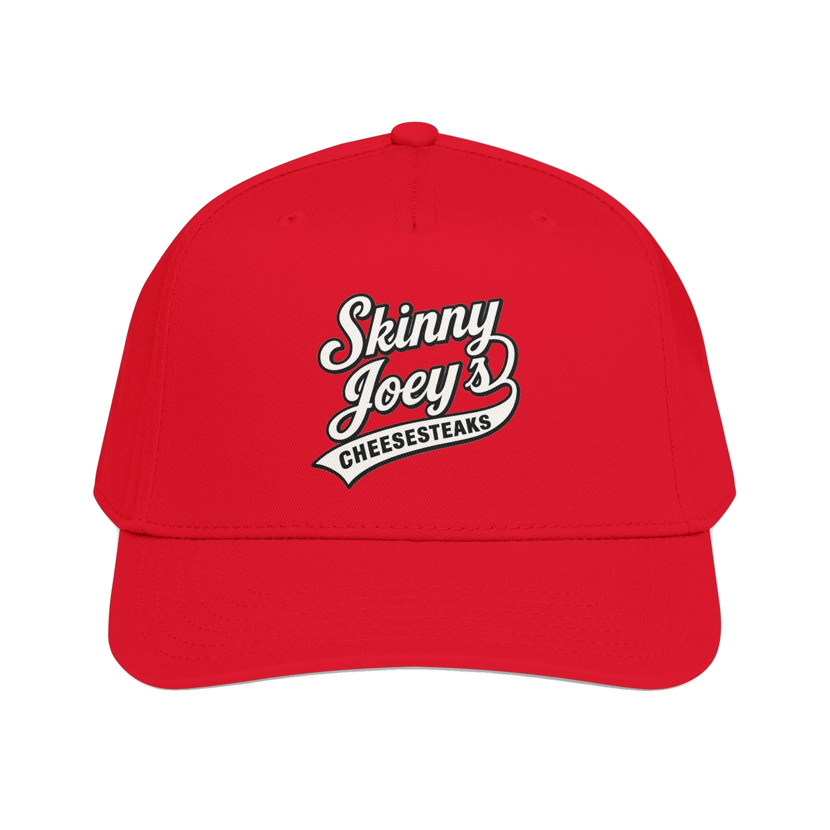 We Can Go Anywhere softball hat in red, The Skinny Podcast with Joey Merlino & Lil Snuff merch