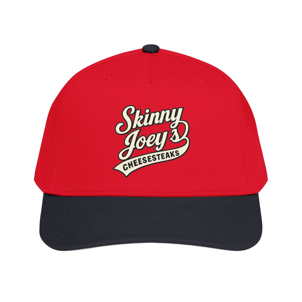 We Can Go Anywhere softball hat in black and red, The Skinny Podcast with Joey Merlino & Lil Snuff merch