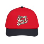 We Can Go Anywhere softball hat in black and red, The Skinny Podcast with Joey Merlino & Lil Snuff merch