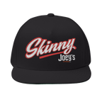 Skinny Joey's classic edition flat bill cap in black, Skinny Joey's Cheesesteaks apparel