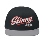 Skinny Joey's classic edition flat bill cap in black and grey, South Philly streetwear