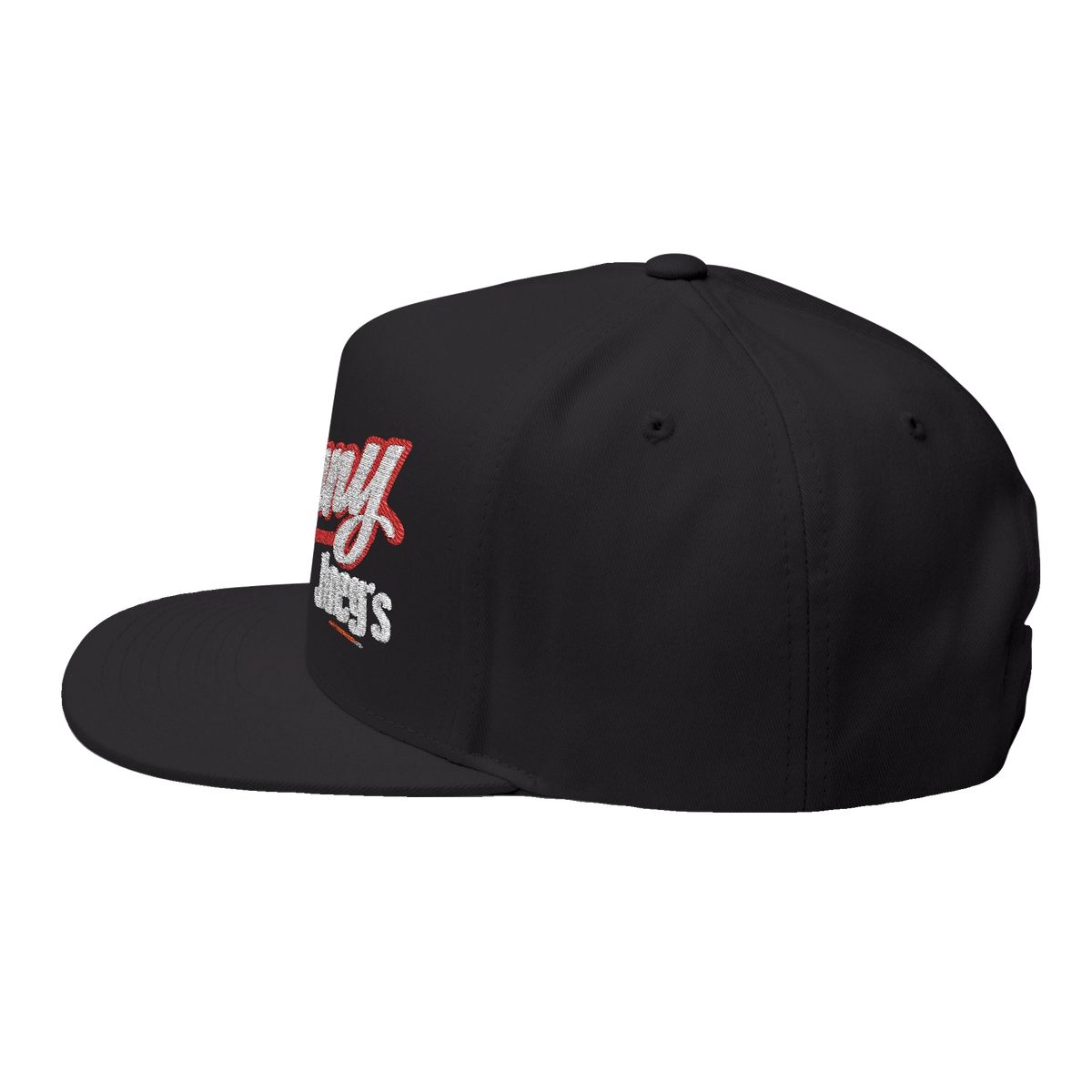 Skinny Joey's classic edition flat bill cap, gallery photo 6, The Skinny with Joey Merlino podcast merch