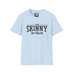 The Skinny with Joey Merlino swag tee in light blue, Italian American pride apparel