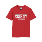 The Skinny with Joey Merlino swag tee in red, South Philly streetwear
